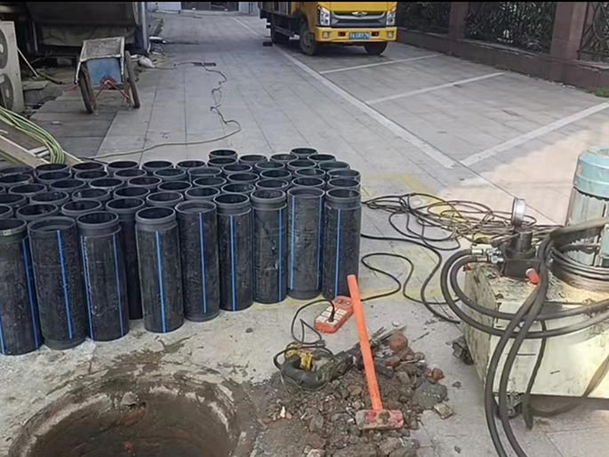 兴城PE置换管厂家 DN315置换管 非开挖管短管置换